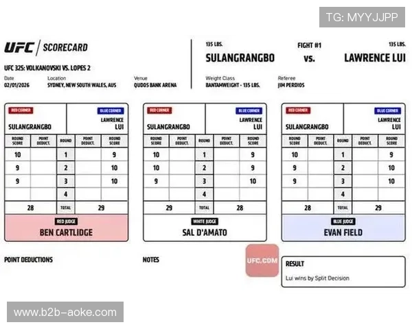 UFC 325媒体版权价值：新派拉蒙协议下每场比赛媒体版权收入约2600万美元